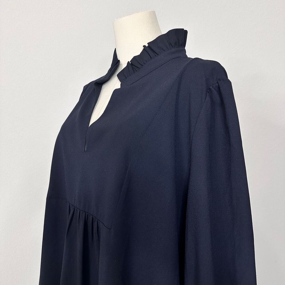 Tuckernuck Navy Crepe Palmerston Tiered Shift Dress Tuckernuck XXXL Preppy Chic - Picture 8 of 13
